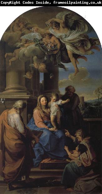 Pompeo Batoni Holy Family with St. Elizabeth, Zechariah, and the infant St. John the Baptist